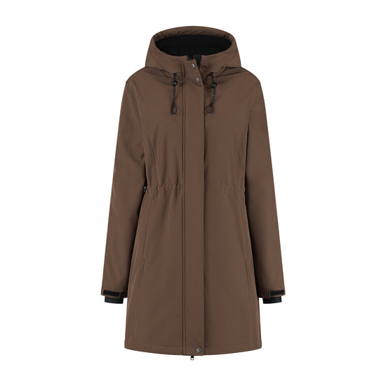 Elinor Women - Softshell Jacket - Waterproof - Dark Brown F