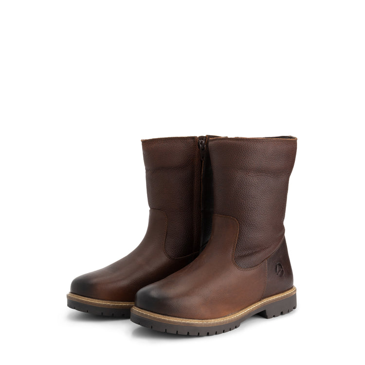 Bykland Women - Boots - Wool-lined - Dark brown FRD
