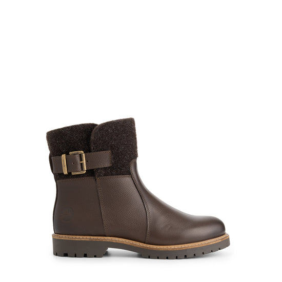 Orkla Women - Ankle boots - Wool/Felt - Dark brown R