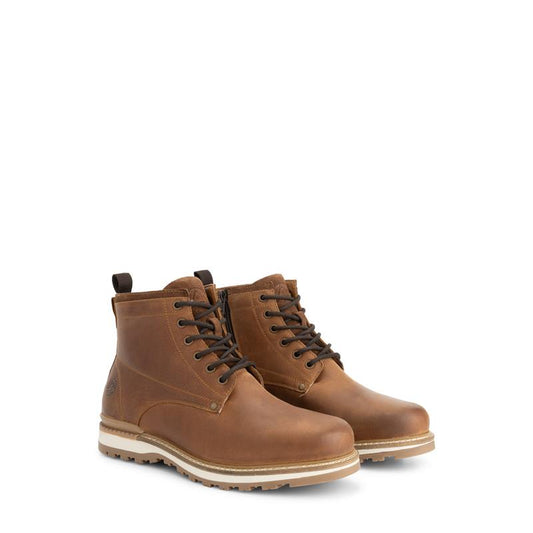 Mosbjerg Men - Lace-up boots - Wool-lined - Cognac FRD