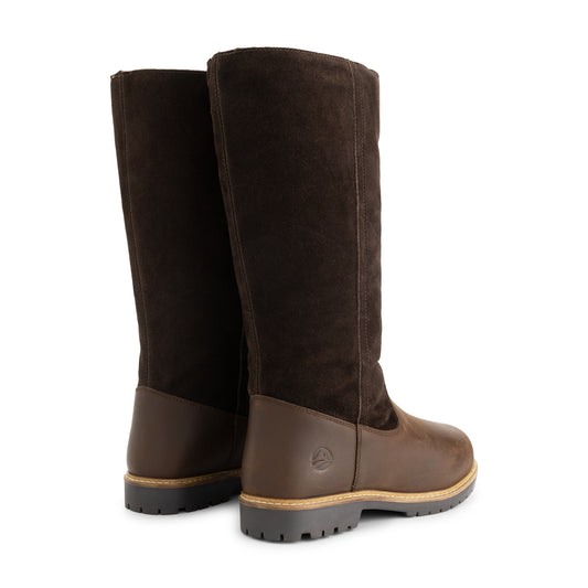 Mossoya Women - Outdoor Boots - Wool-Lined - Dark Brown BD
