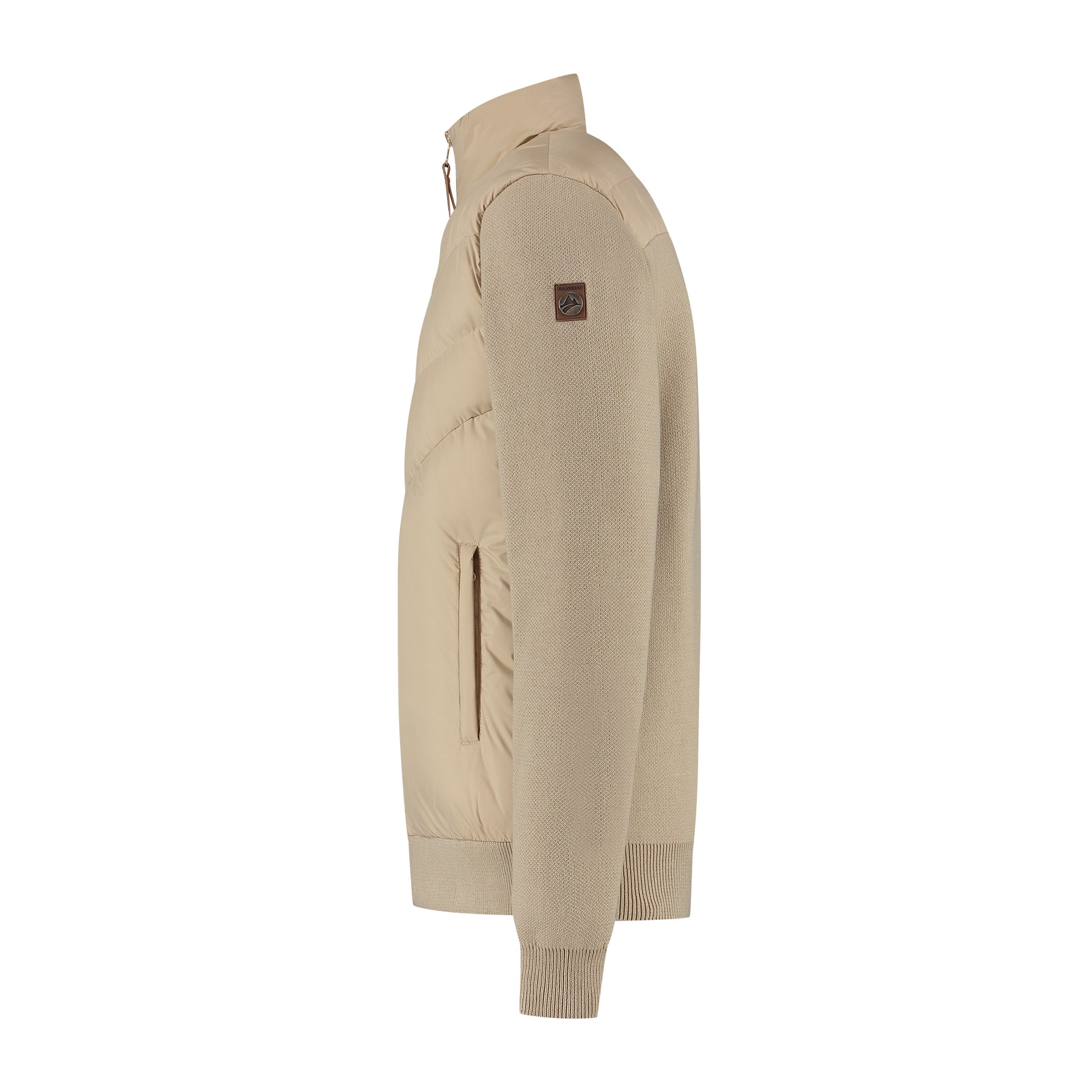 Damian Men - Outdoor cardigan - Padded - Sand L