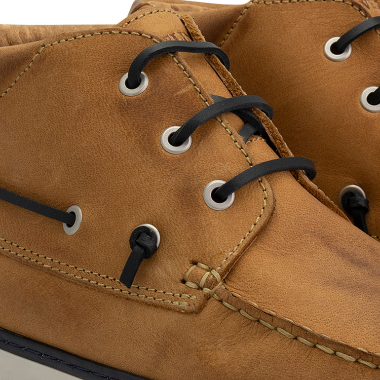 Helford Men - Mid lace-up shoes - Leather - Light brown DFW