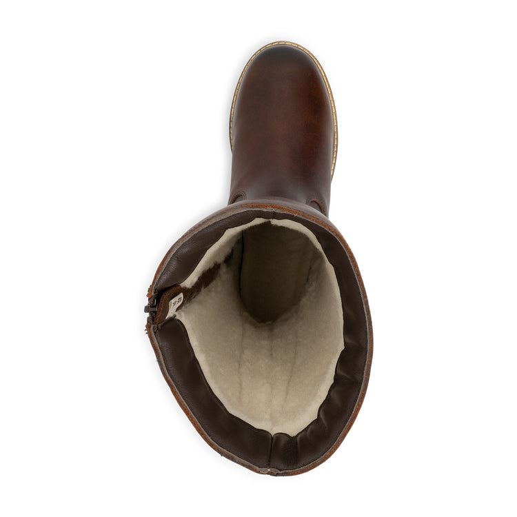 Vinstra Women - High boots - Wool-lined - Dark brown UPS