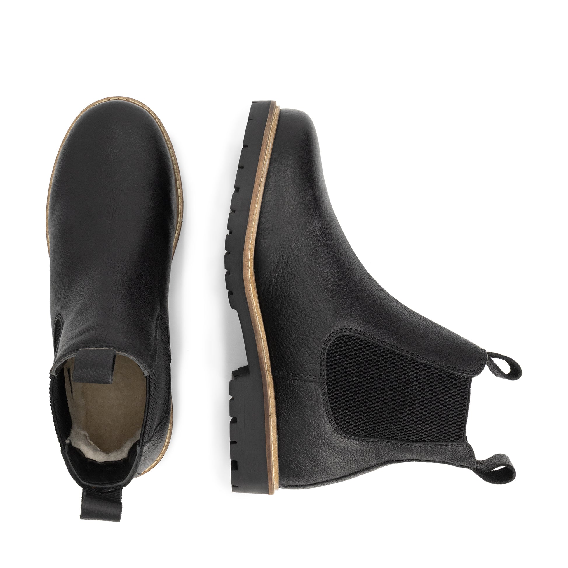 Romstad Women - Chelsea boots - Wool-lined - Black UPD