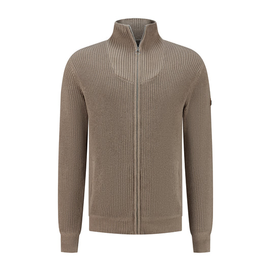 Snowdon Men - Cardigan - Cashmere blend - Sand F