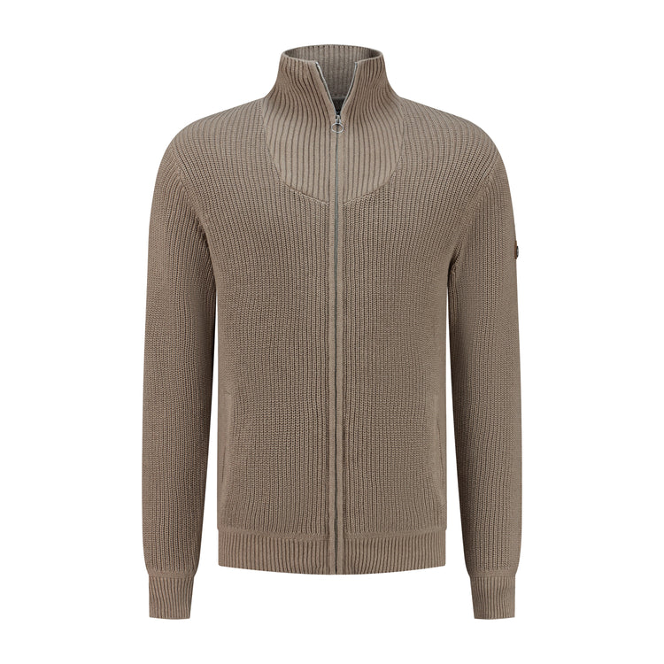 Snowdon Men - Cardigan - Cashmere blend - Sand F