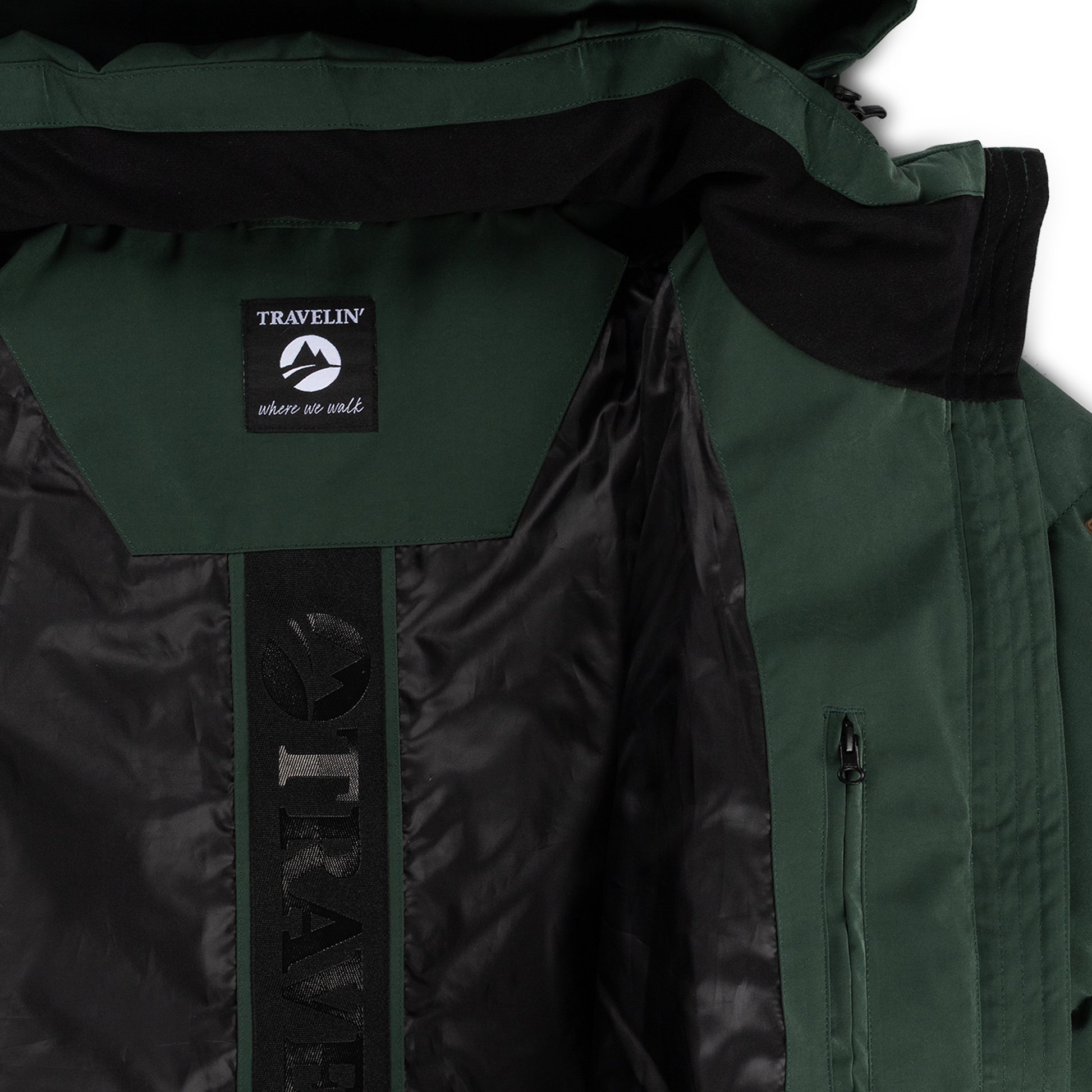 Freya Women - Puffer jacket - Fitted - Dark green DCI