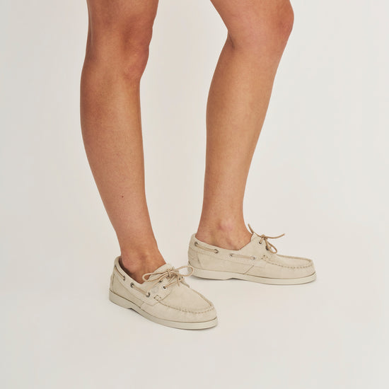 Kajaani Women - Boat shoes - Suede - Sand MV