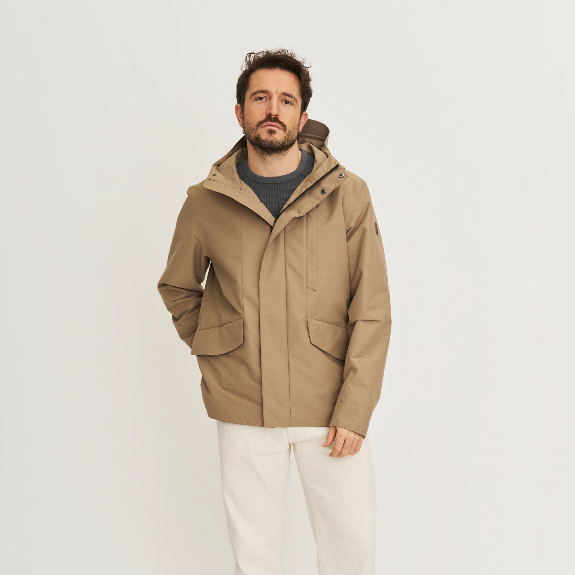 Lefi Men - Hardshell jacket - Waterproof - Light brown MV
