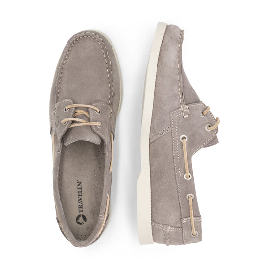 Penzance Men - Boat shoes - Suede - Grey UPD