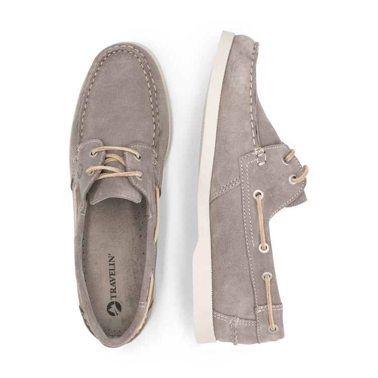 Penzance Men - Boat shoes - Suede - Grey UPD