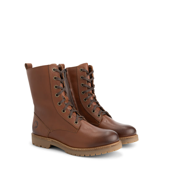 Forsol Women - Lace-up boots - Leather - Cognac FRD