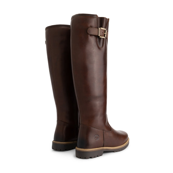 Dannemare Women - High boots - Wool-lined - Dark brown BD