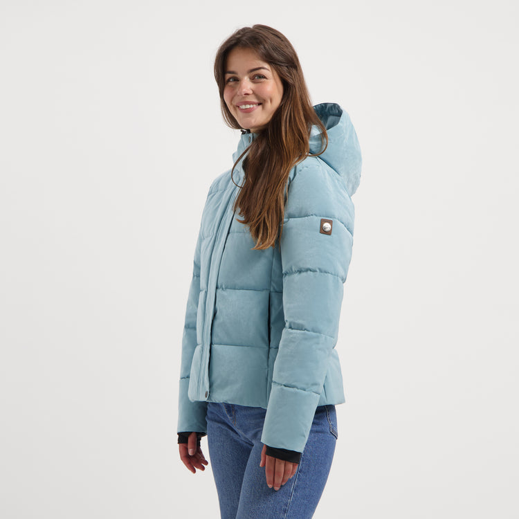 Norra Women - Puffer jacket - Water-resistant - Light blue MV