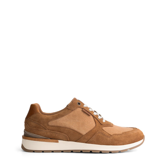 Newberry Men - Sneakers - Canvas and suede - Cognac R