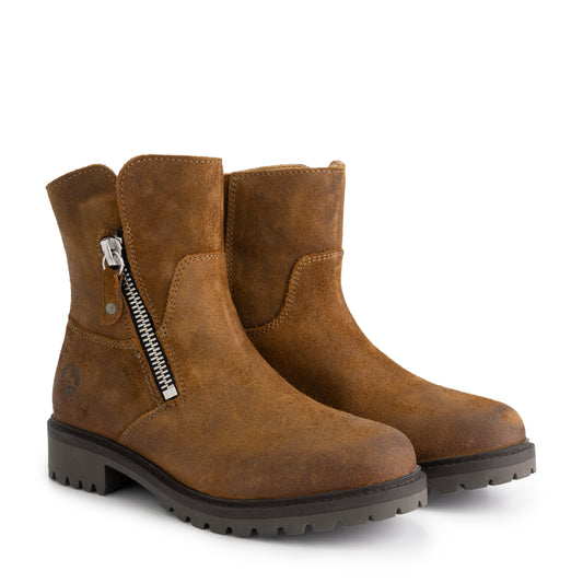 Venning Women - Ankle Boots - Suede - Cognac FRD