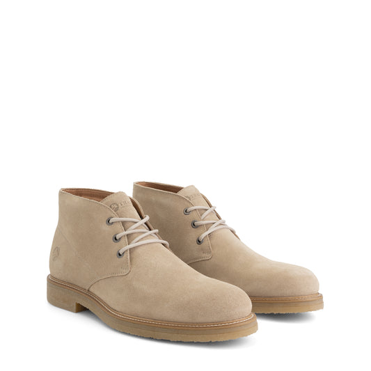 Redhill Men - Mid lace-up shoes - Suede - Sand FRD