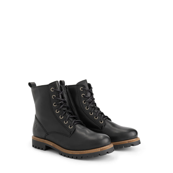Norrland Men - Lace-up boots - Wool-lined - Black FRD