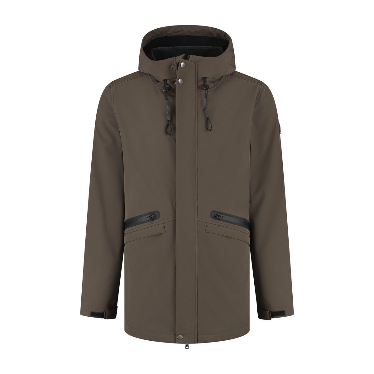 Njal Men - Softshell Jacket - Waterproof - Dark Brown F