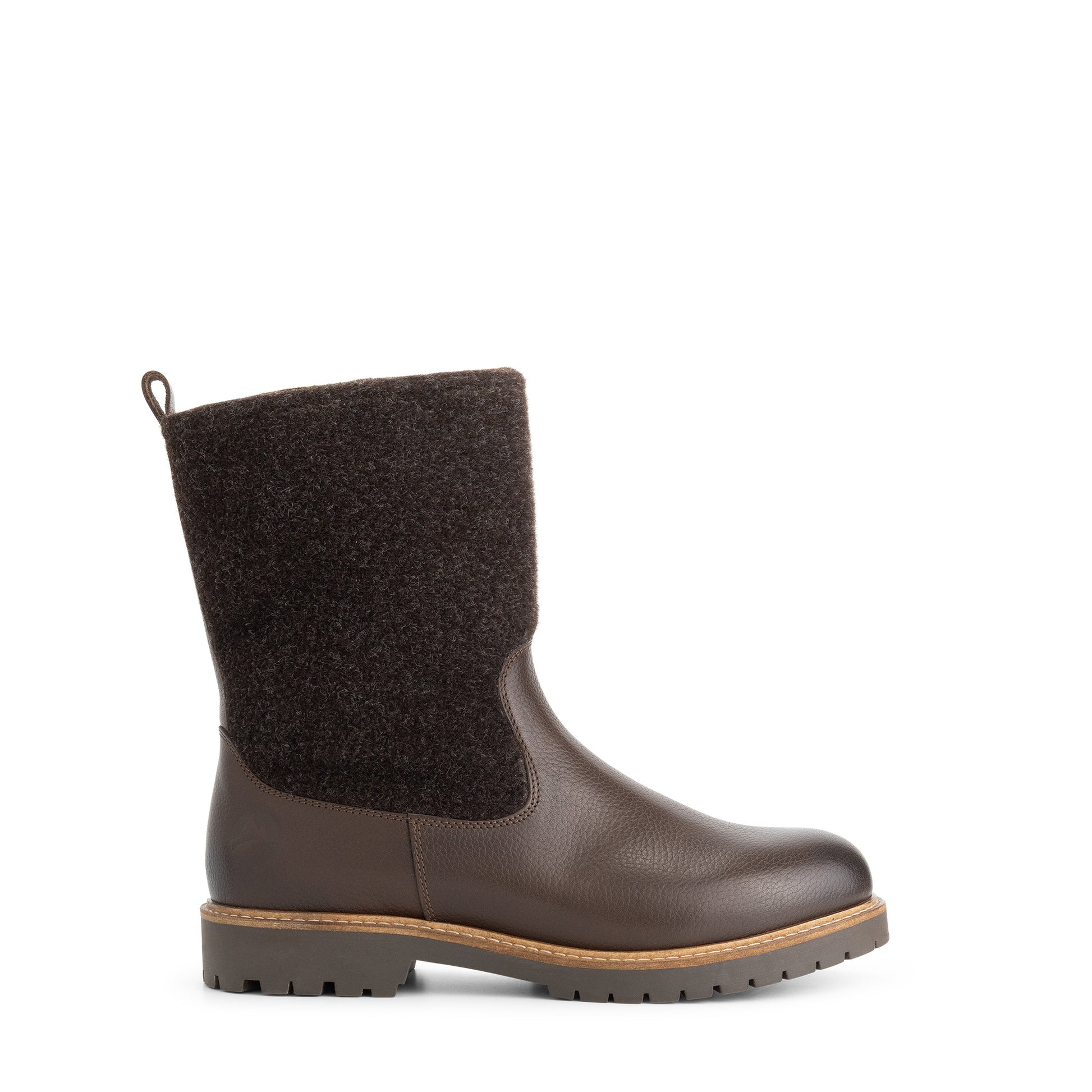 Tanae Women - Boots - Wool/Felt - Dark brown R