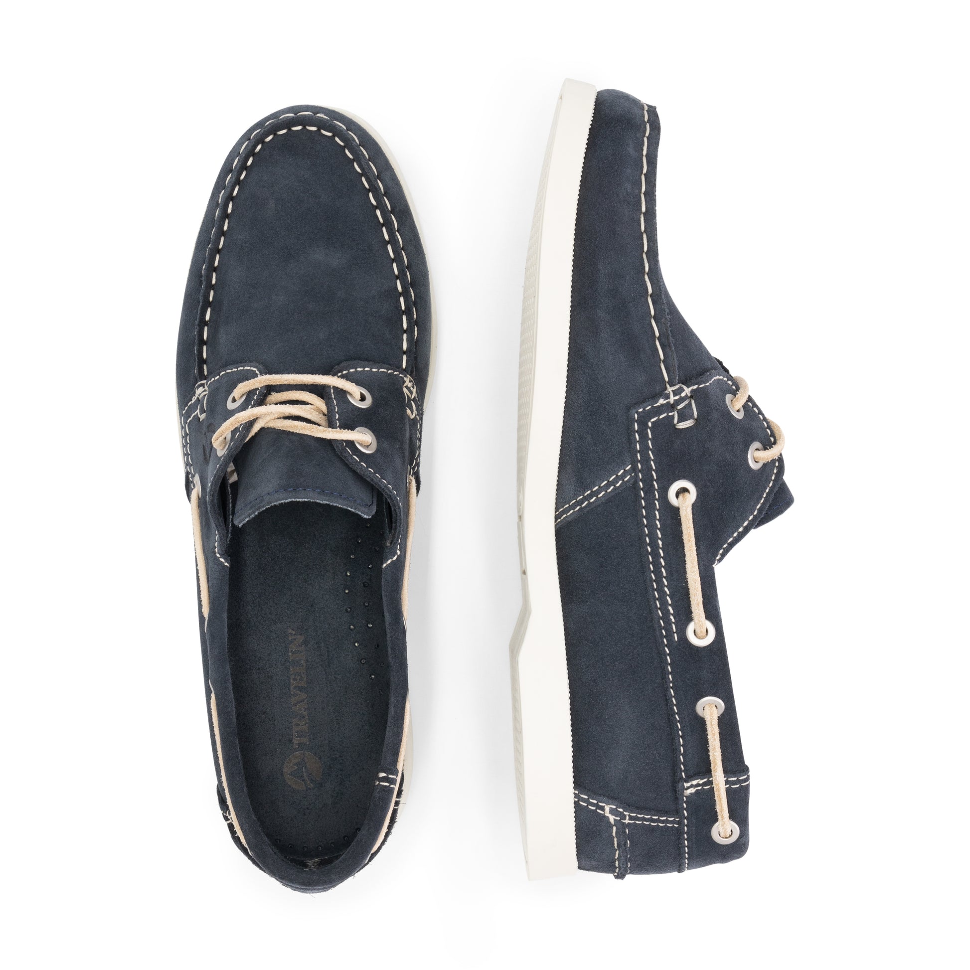Penzance Men - Boat shoes - Suede - Navy UPD