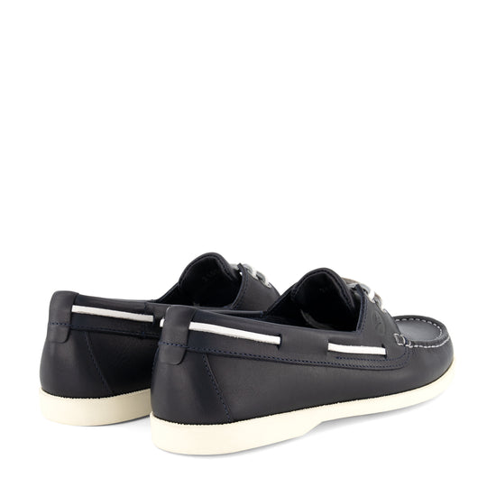 Exmouth Women - Boat shoes - Leather - Blue BD