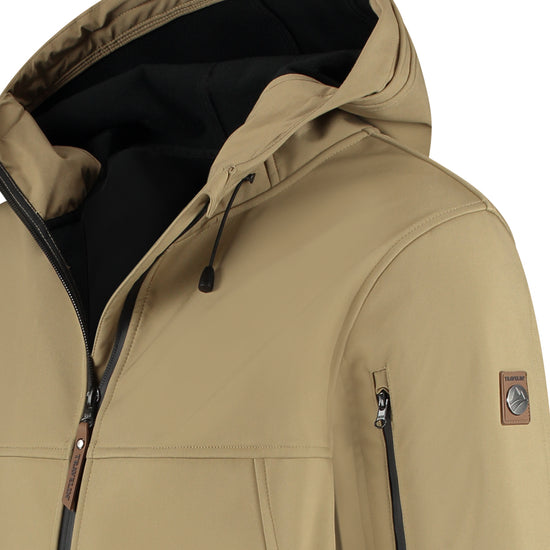 Stian - Waterproof softshell jacket - Men - Brown DCB