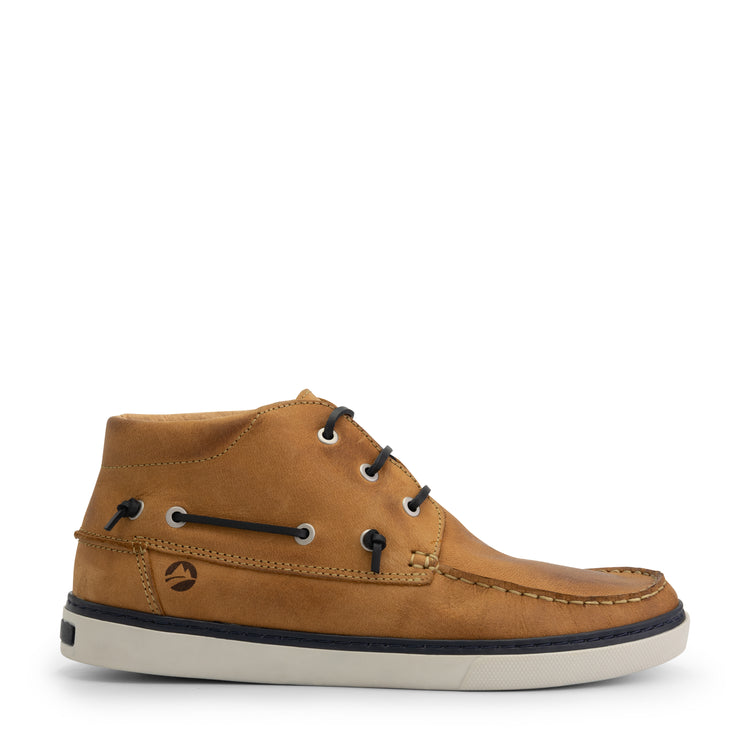 Helford Men - Mid lace-up shoes - Leather - Light brown R