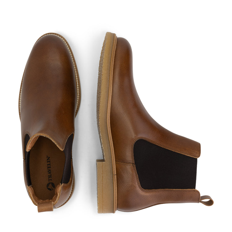 Egleton - Leather chelsea boots - Men - Cognac UPD