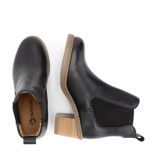Ivry - Chelsea boot with heel - Women - Black UPD