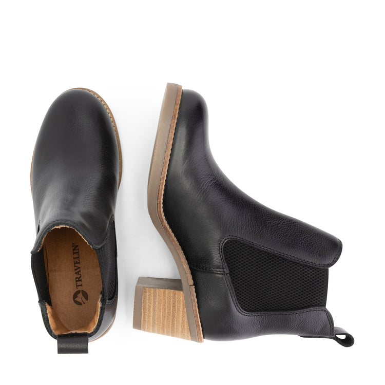 Ivry - Chelsea boot with heel - Women - Black UPD