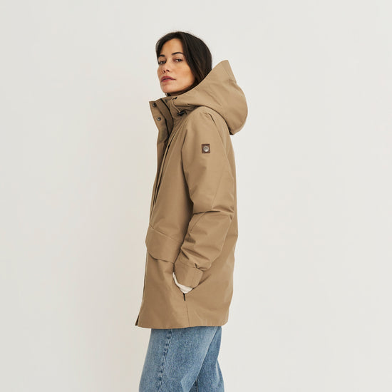 Leyla Women - Hardshell jacket - Waterproof - Light brown MV2