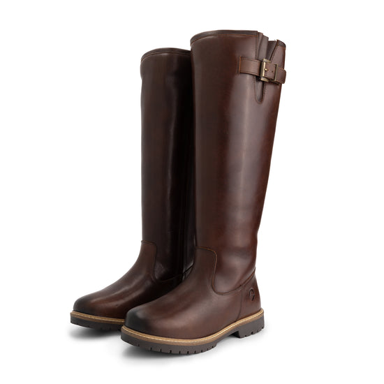 Dannemare Women - High boots - Wool-lined - Dark brown FRD