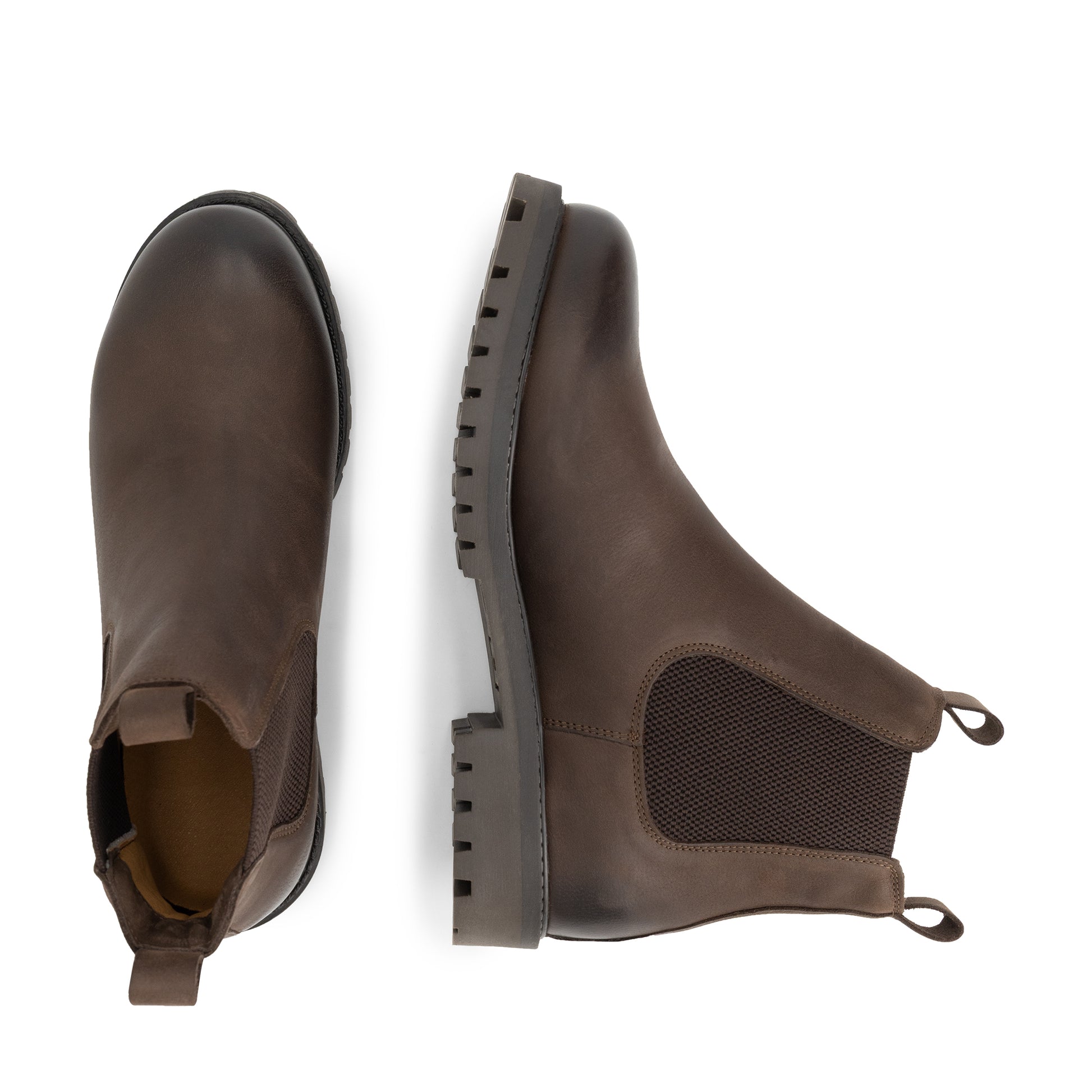 Talvik Men - Chelsea boots - Nubuck - Dark brown UPD