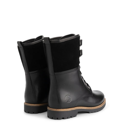 Kongea Women - Lace-up boots - Wool-lined - Black BD
