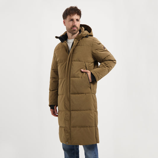 Kalmar Men - Puffer jacket - Water-resistant - Brown MV