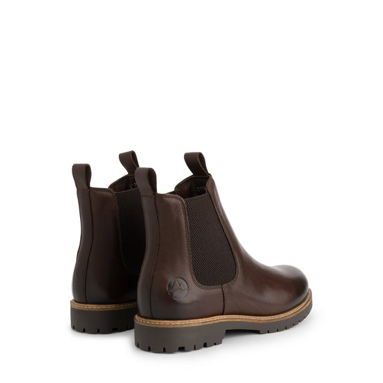 Agder Women - Chelsea boots - Leather - Dark brown BD