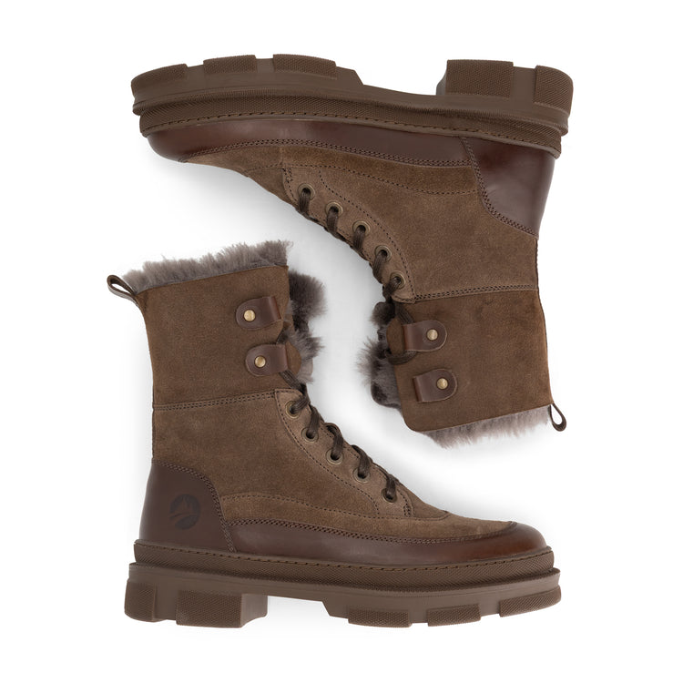 Tremblant Dames - Winterboots - Wolgevoerd - Donkerbruin
