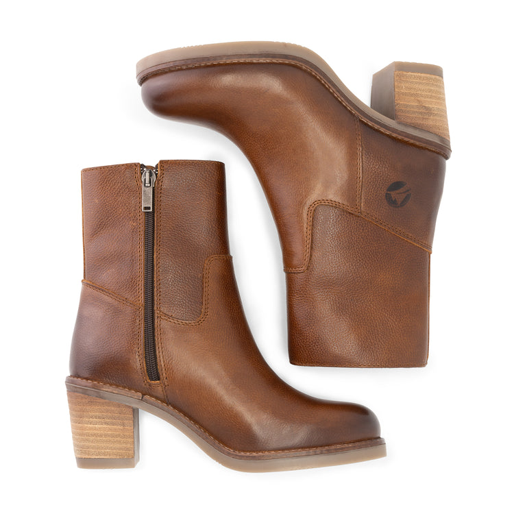 Isere Women - Ankle booties - Leather - Cognac UPD