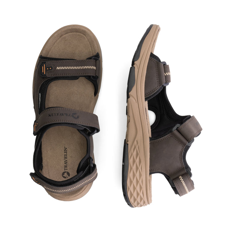 Brusdal Men - Hiking sandals - Dark brown UPD