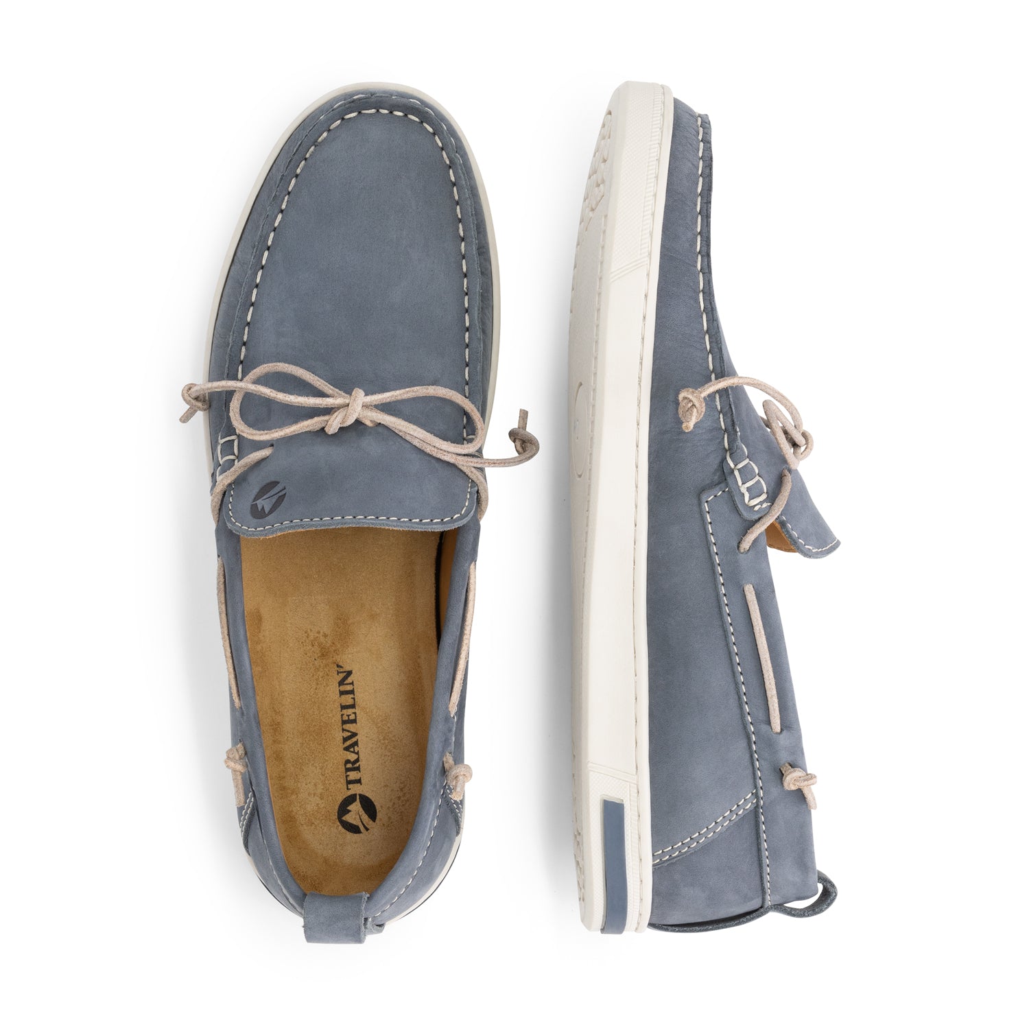 Falmouth Men - Boat shoes - Nubuck - Blue UPD