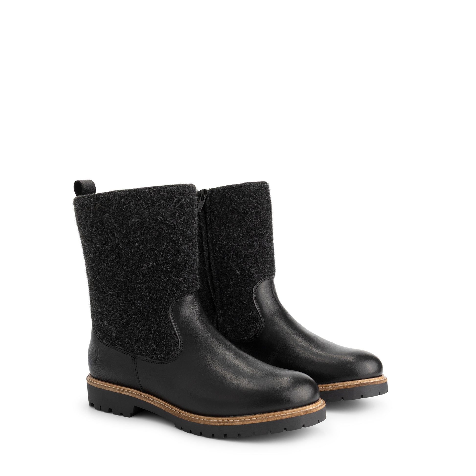 Tanae Women - Boots - Wool/Felt - Black FRD