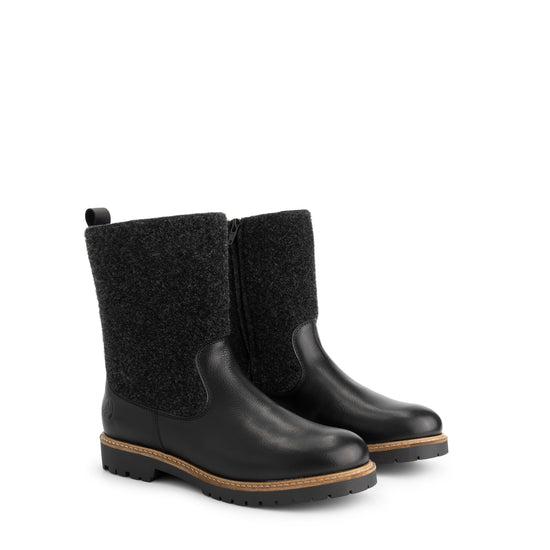 Tanae Women - Boots - Wool/Felt - Black FRD