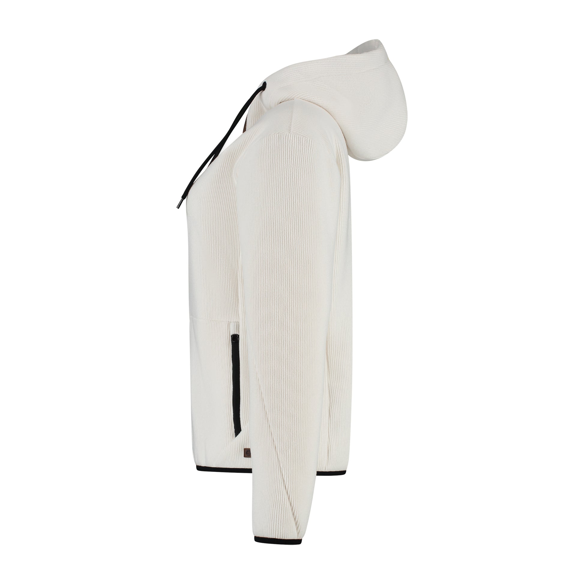 Kirsten Women - Hooded Cardigan - Fleece - Off white L