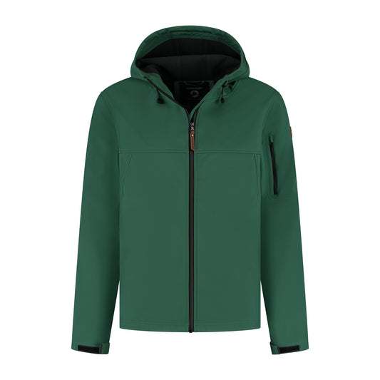 Stian - Waterproof softshell jacket - Men - Dark green F
