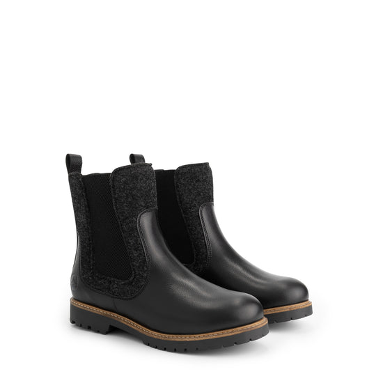 Okstindal Women - Chelsea boots - Wool/Felt - Black FRD
