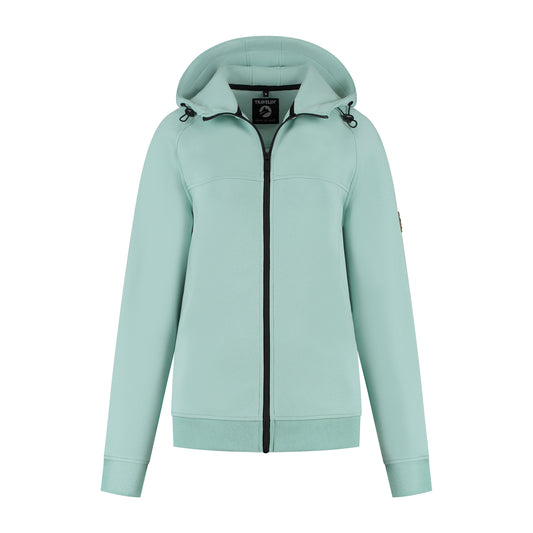 Sanna Women - Outdoor cardigan - Sweater - Green F