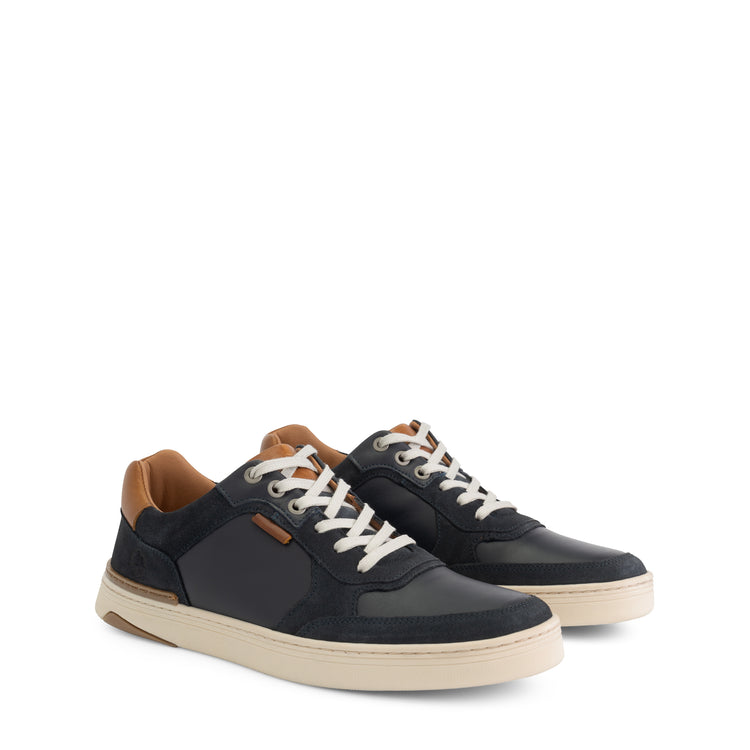 Burnham - Leather sneaker - Men - Navy FRD