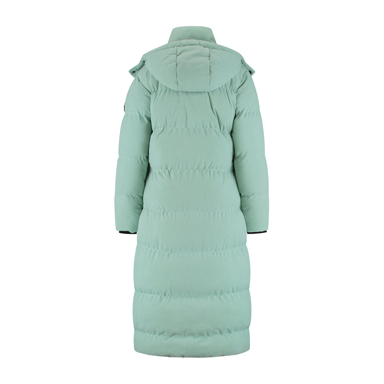 Umea Women - Puffer Winter Jacket - Corduroy - Green B